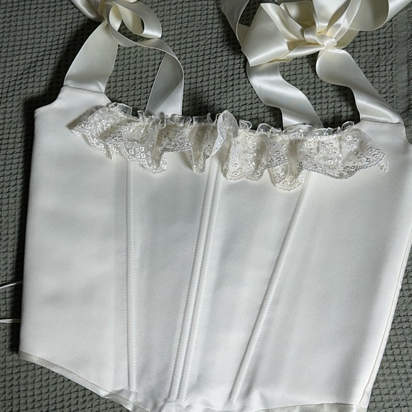 Wedding or evening corset handmade (new), regular - Picture 2 of 7